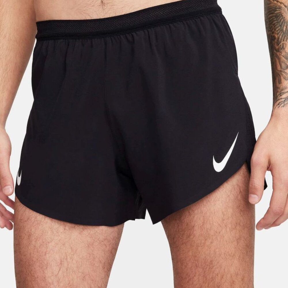 $90 NIKE AEROSWIFT ADV 4" BRIEF-LINED RUNNING RACING SHORTS FN3352-010 BLACK S